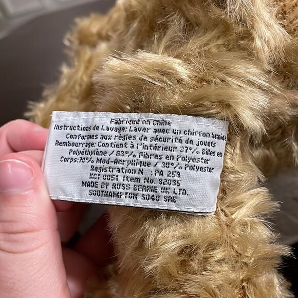 Genuine Burberry London Vintage Teddy Bear Nova Check Scarf Soft Collectible 12” - Picture 8 of 8